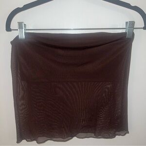 H&M: Brown strapless top